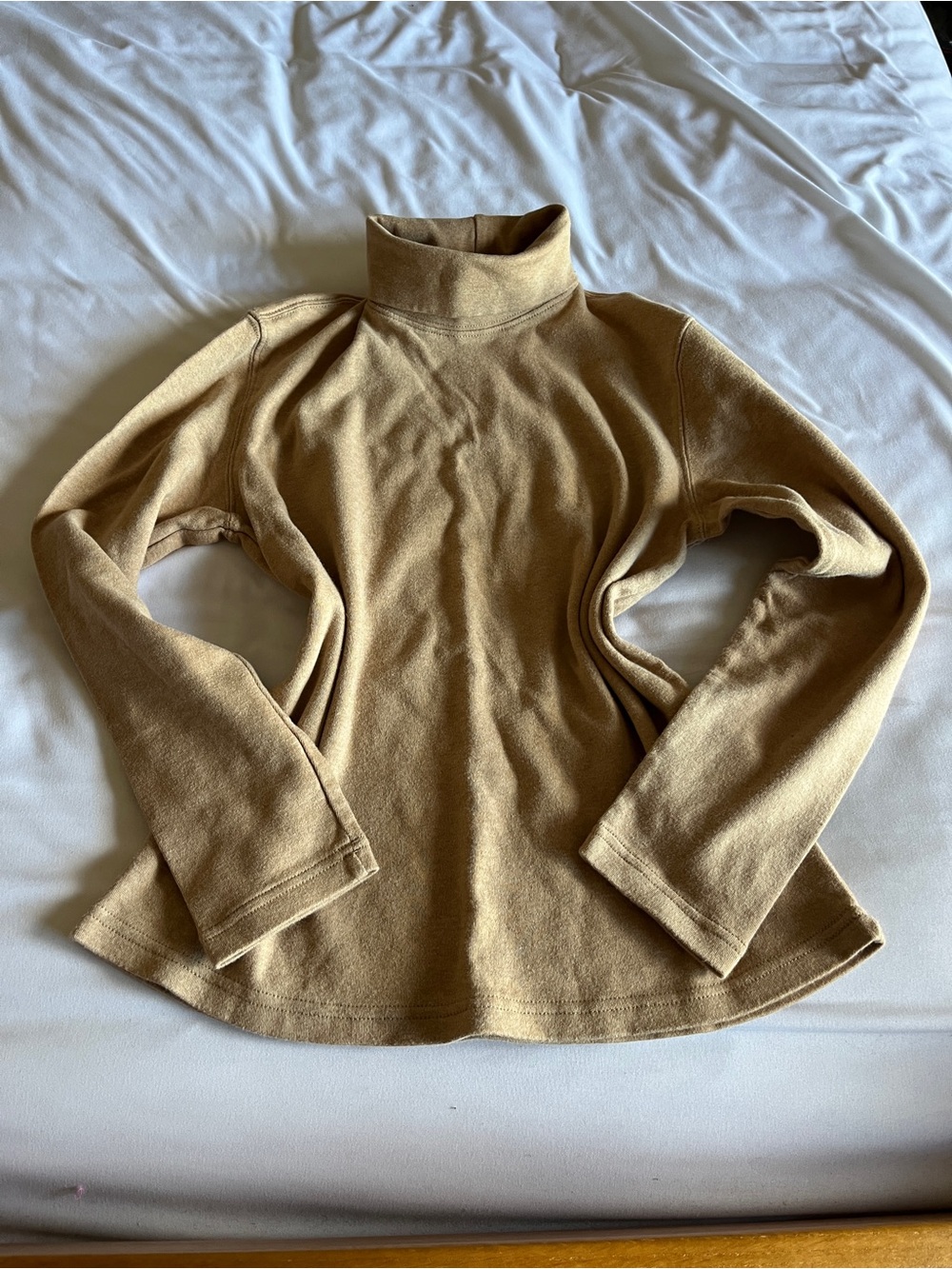 Basic Editions Camel Turtleneck Sweater